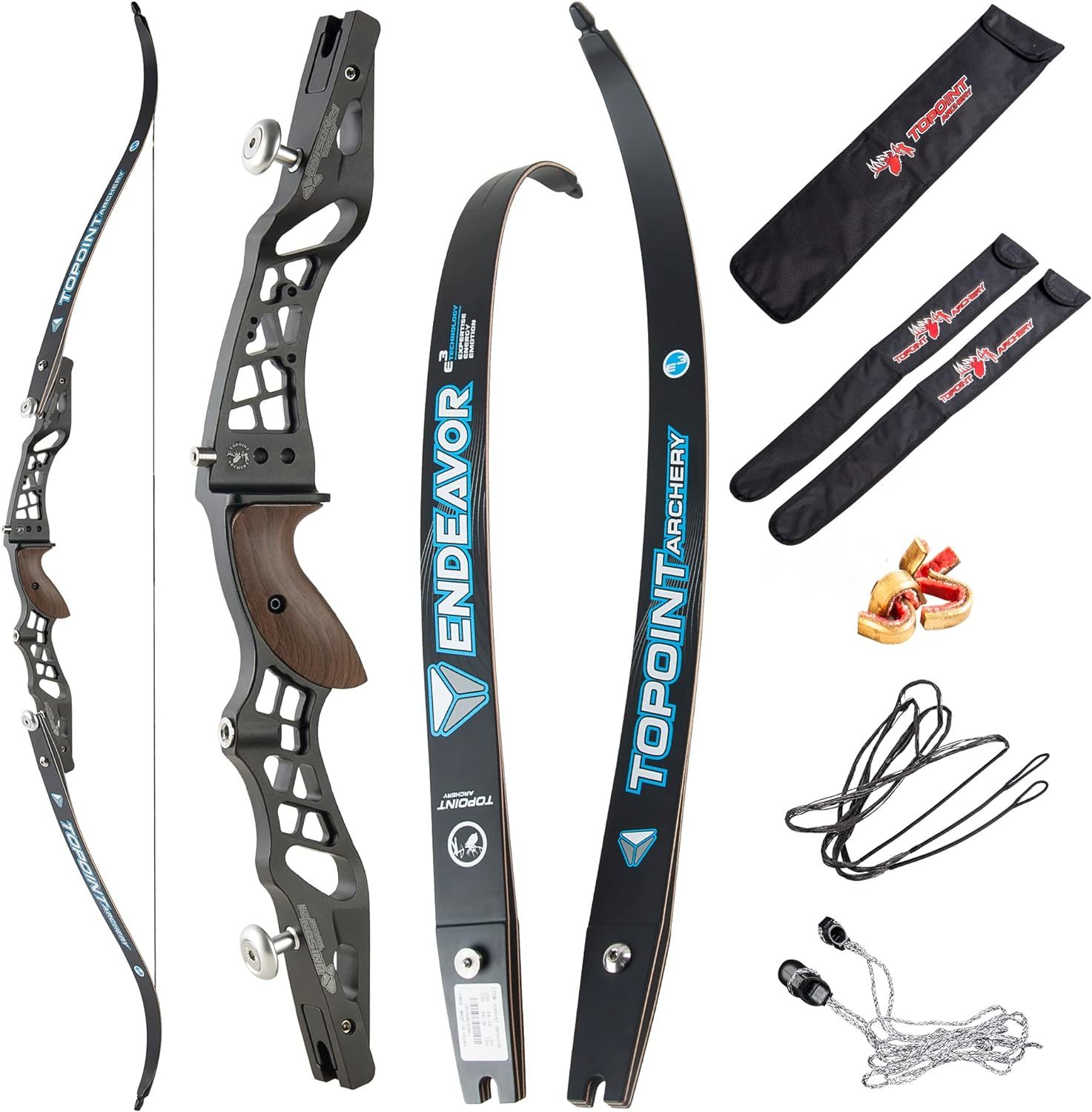 🎯TOPOINT Archery Unison Endeavor 62" Recurve Bow for Competition Target-AMEYXGS Archery