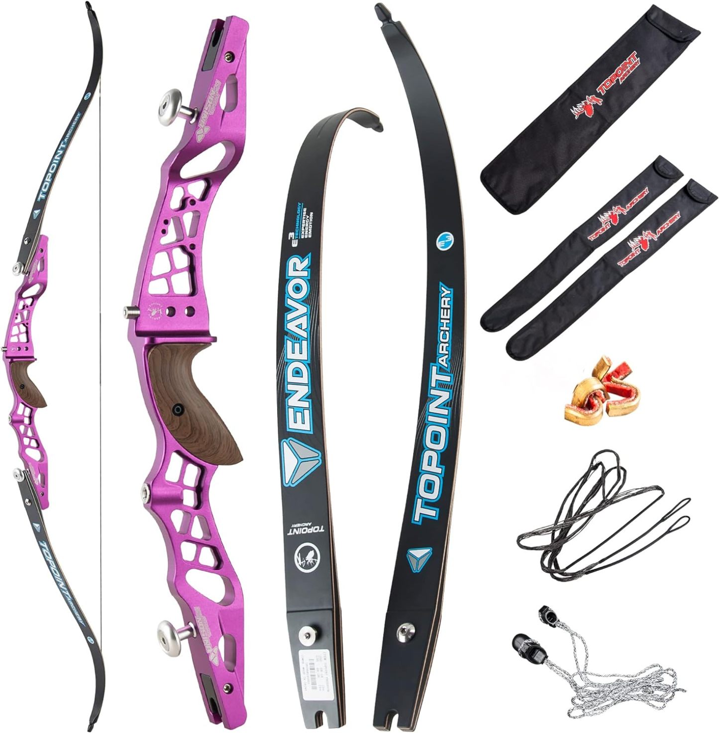🎯TOPOINT Archery Unison Endeavor 62" Recurve Bow for Competition Target-AMEYXGS Archery