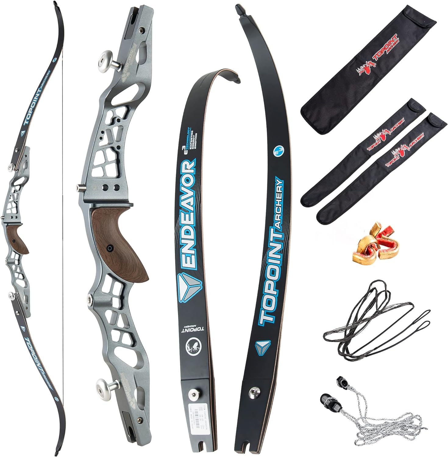 🎯TOPOINT Archery Unison Endeavor 62" Recurve Bow for Competition Target-AMEYXGS Archery