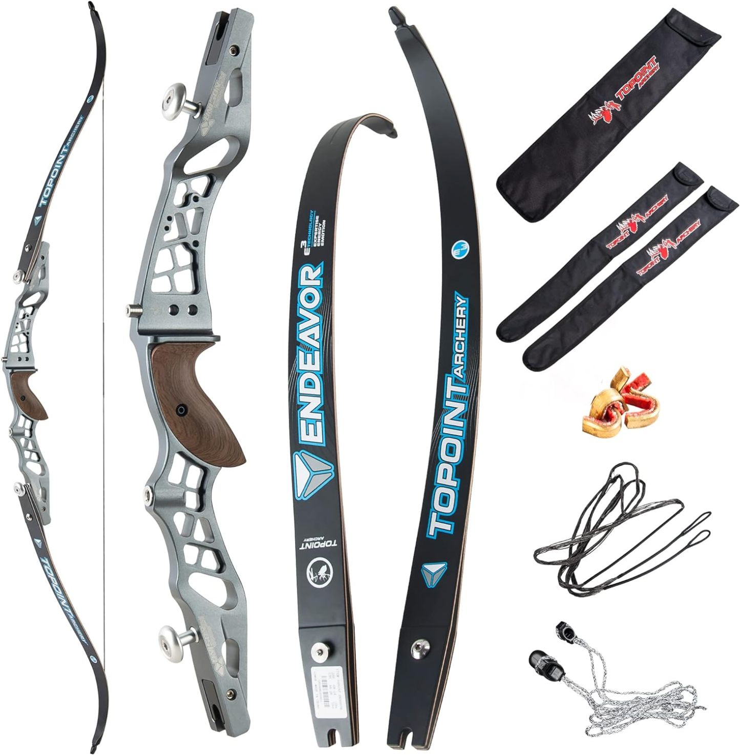 🎯TOPOINT Archery Unison Endeavor 62" Recurve Bow for Competition Target-AMEYXGS Archery