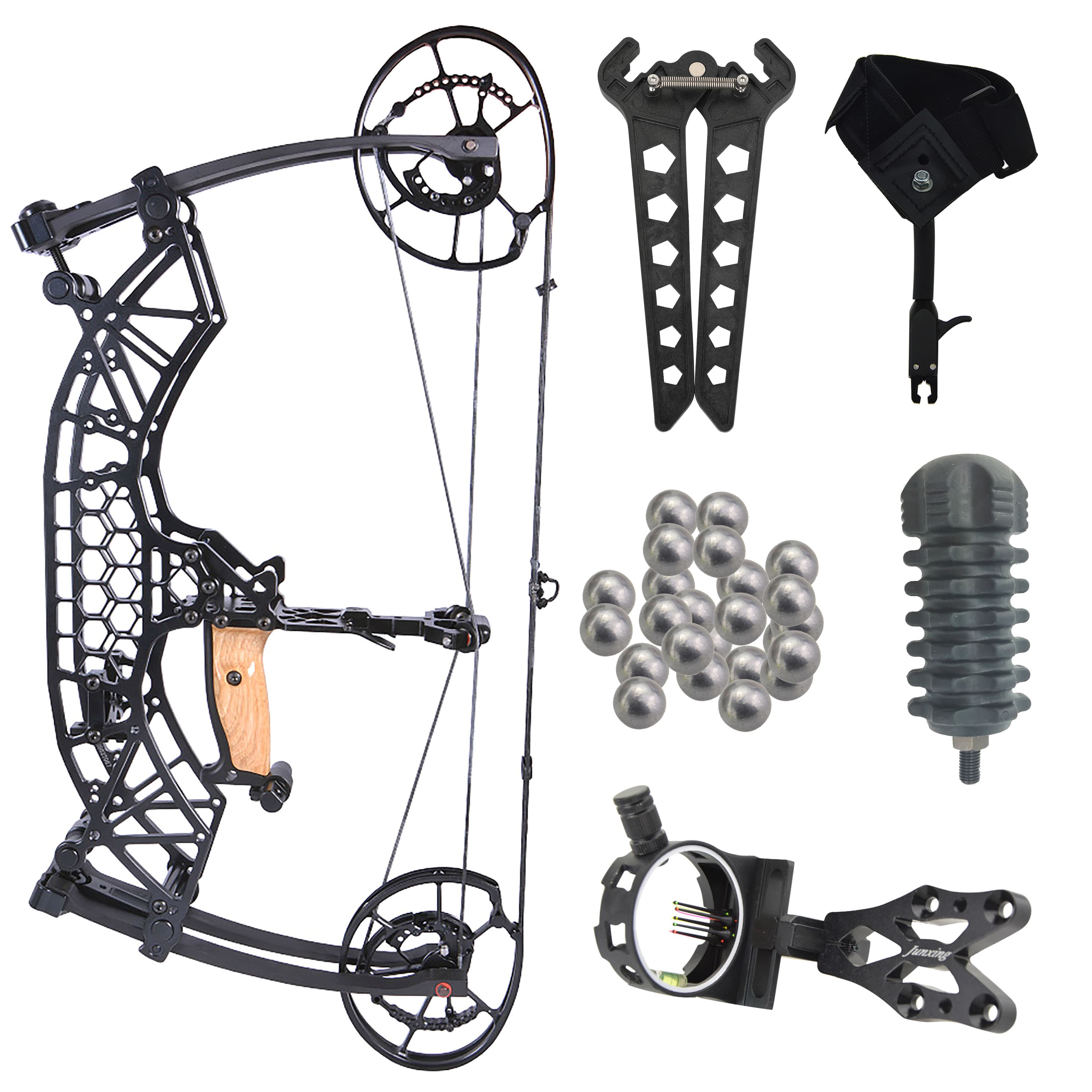 TUOLU Archery Compound Bow 35-65 lbs Shooting 320fps Target Set
