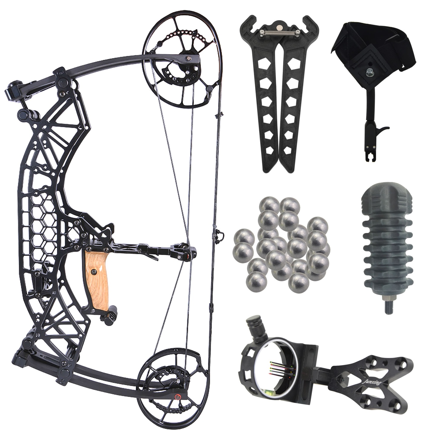 TUOLU Archery Compound Bow 35-65 lbs Shooting 320fps Target Set