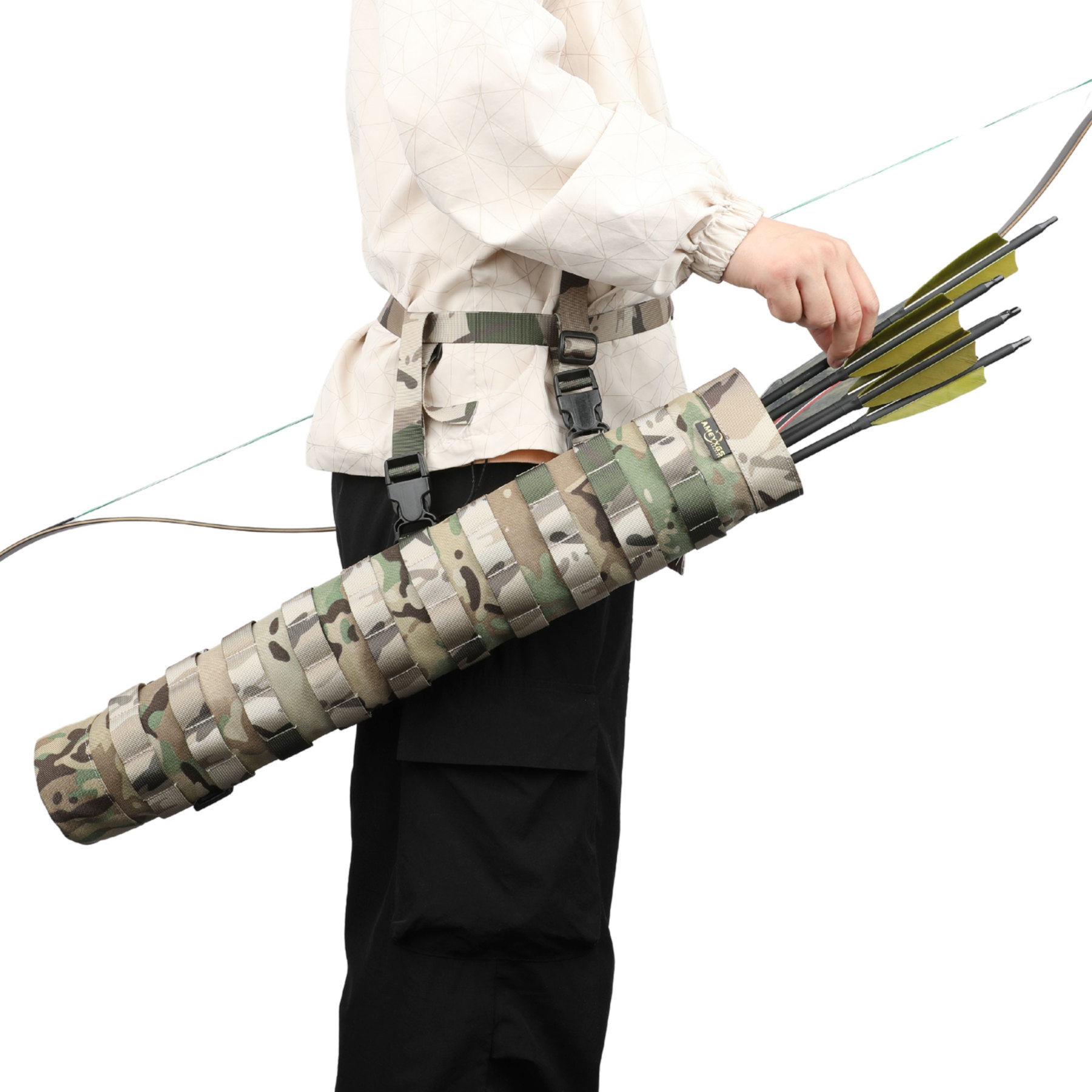 Tactical Archery Arrow Quiver American Hunting Traditional Bow