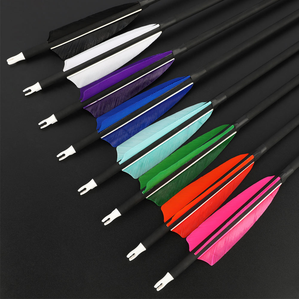 AMEYXGS Archery Spine 500 Pure Carbon Arrow