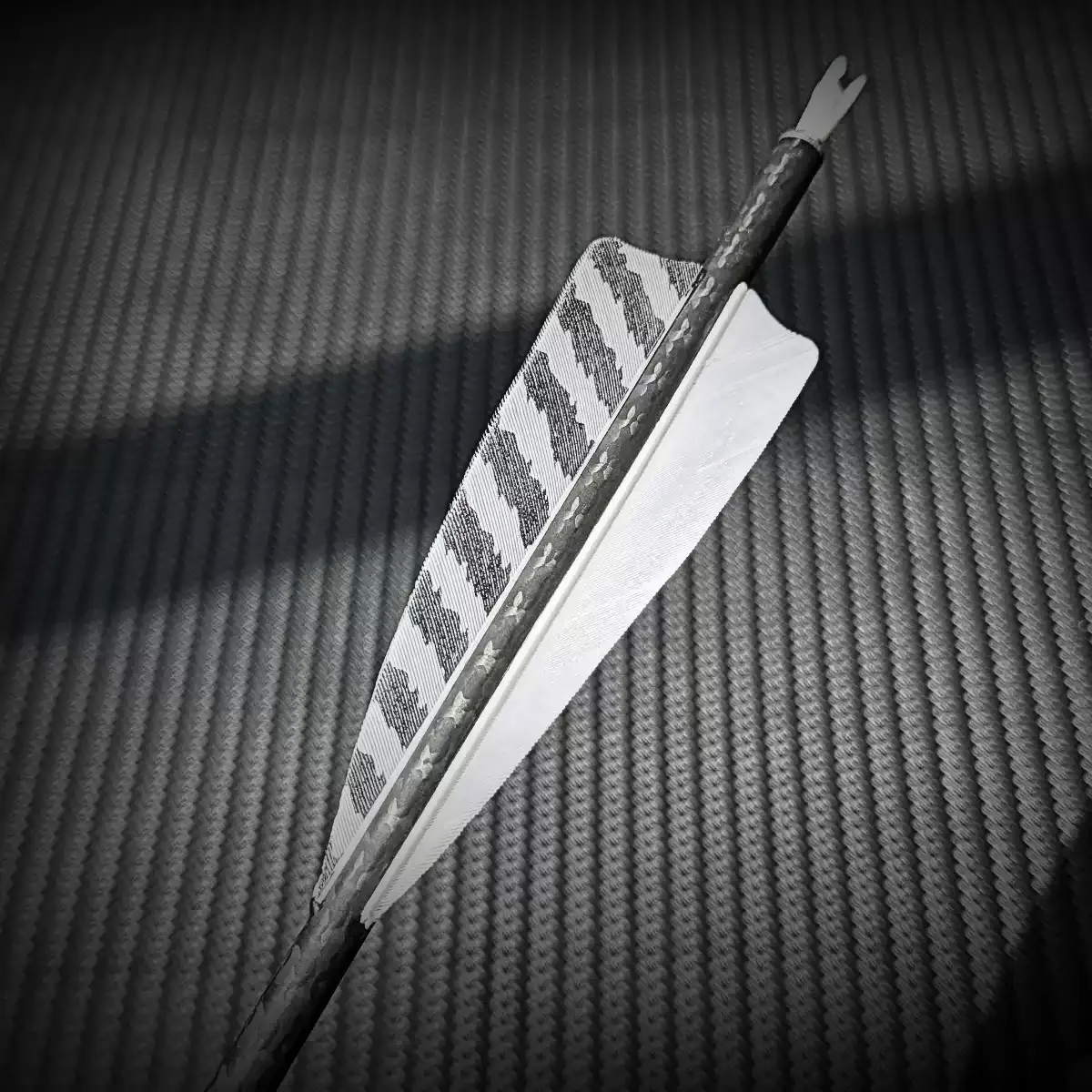 BOSEN Thunderbird 3K Carbon Arrows 6.2mm Real Feather 12 Arrows