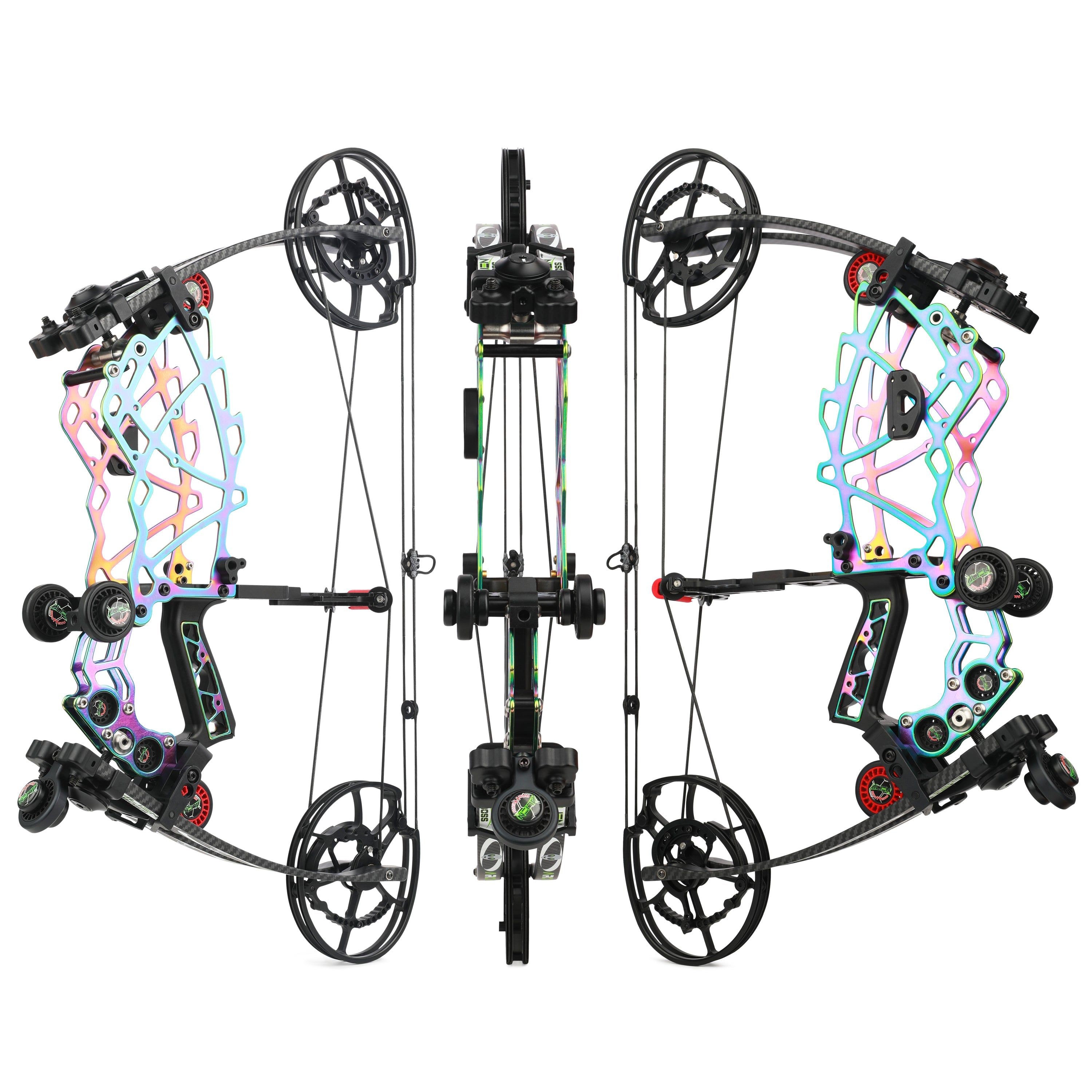 🎯Titanium Alloy Dual-purpose Compound Bow 40-75 LBS Competitive Shooting Hunting（Steel Ball & Archery ）-AMEYXGS Archery