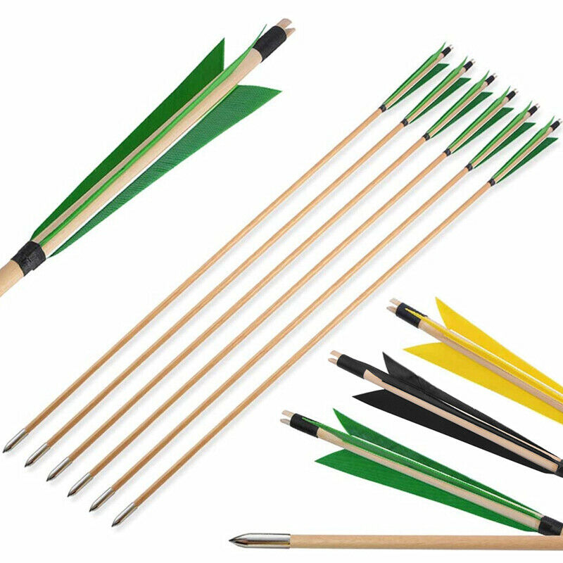 🎯Traditional Longbow Wood Archery Arrows Target Practice-AMEYXGS Archery