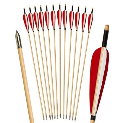 🎯Traditional Archery Handmade Wood Arrows for Longbow Practice-AMEYXGS Archery