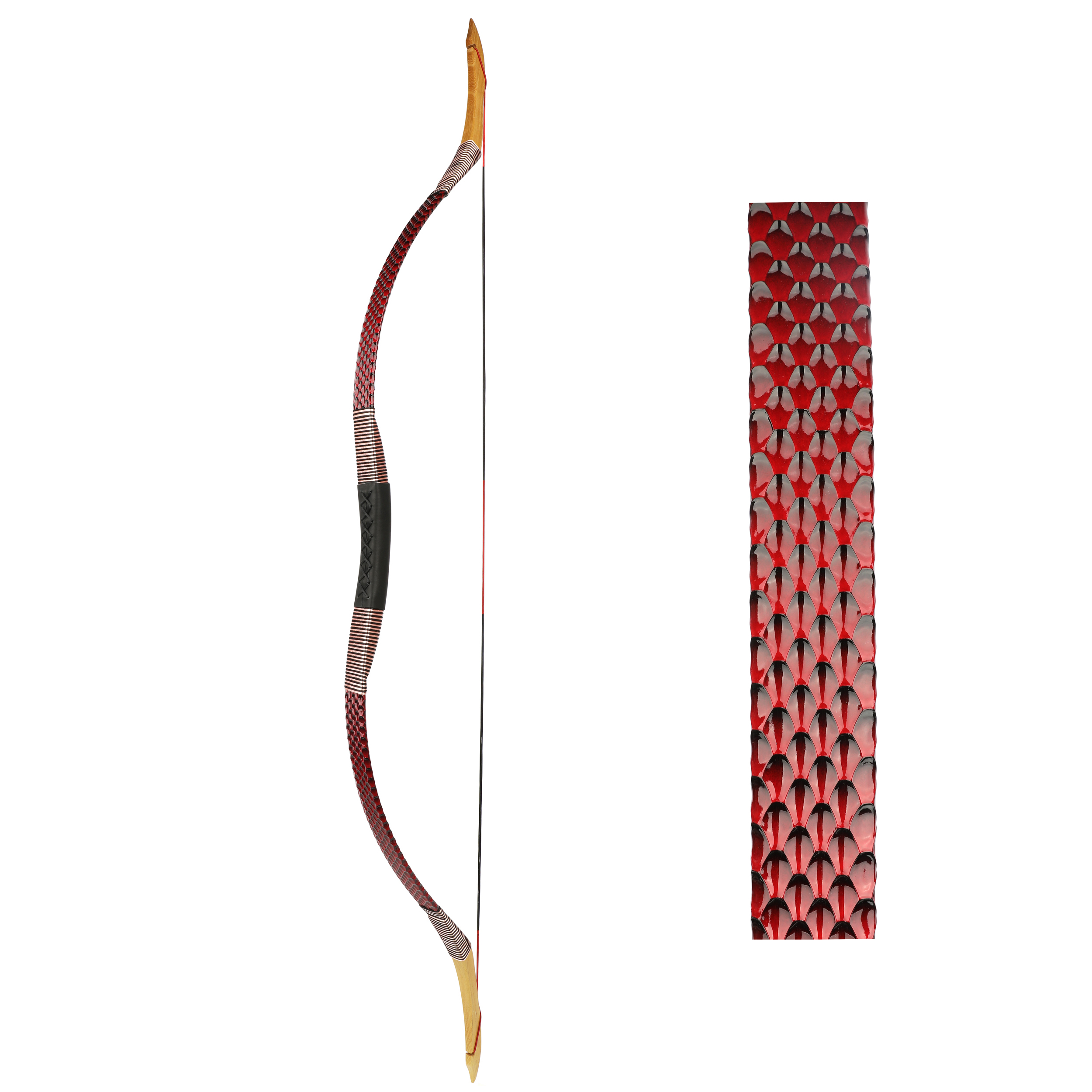25-55lbs Traditional Longbow Recurve Bow Horse Riding Archery