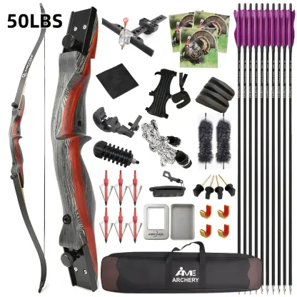 50LBS Recurve Bow Arrow kit – Traditional Style Archery Bow