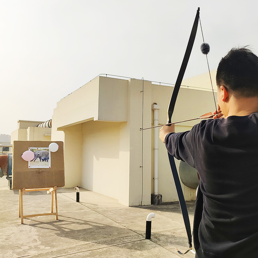 58'' Traditional Triangle Horsebow Archery Arrows Kit