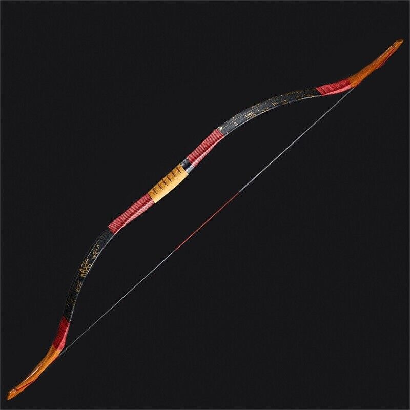 🎯Traditional Archery Recurve Bow Longbow Horsebow & Arm guard & Carbon Arrows-AMEYXGS Archery