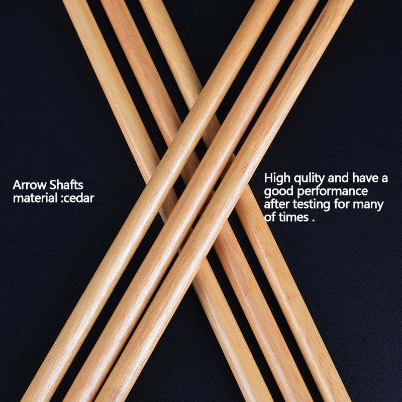 🎯Archery Handmade Turkey Feather Wood Arrows-AMEYXGS Archery