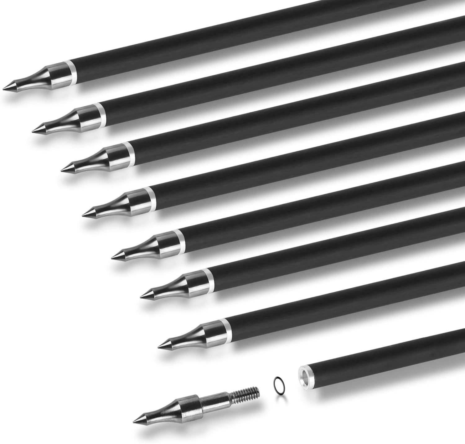 28/30/31inch Carbon Arrows - Turkey Feathers Archery Practice Arrow