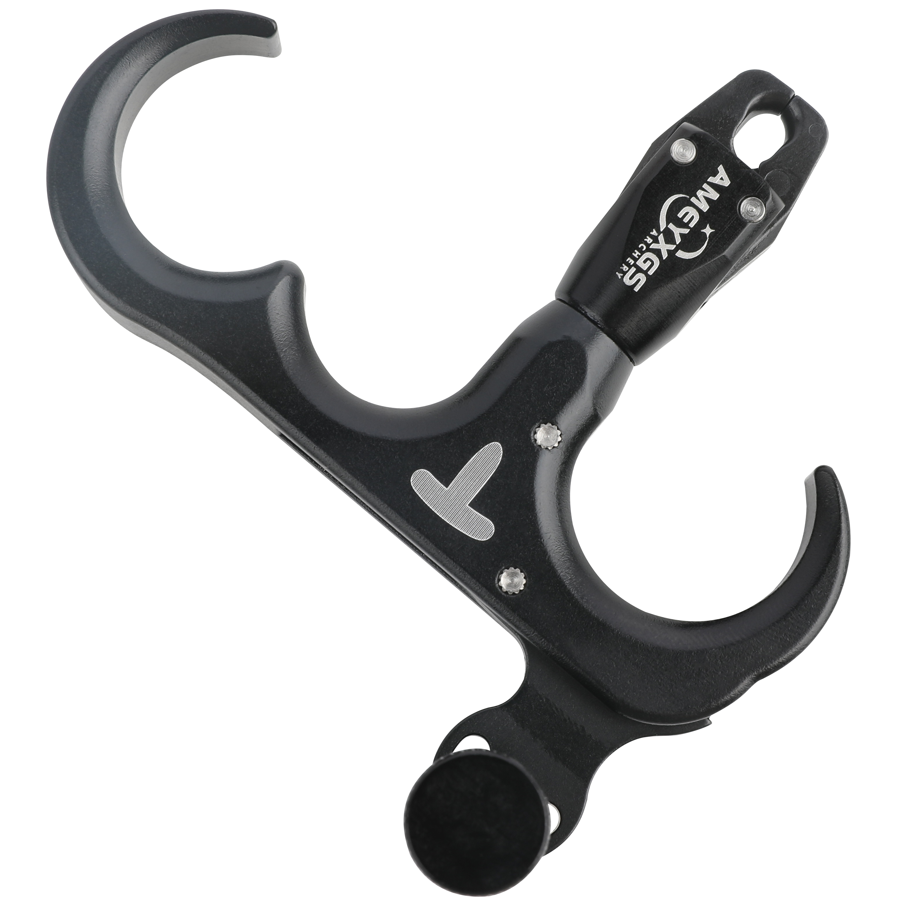 US Archery 3 Finger Thumb Release Aid CNC Aluminum 360° Rotating Head