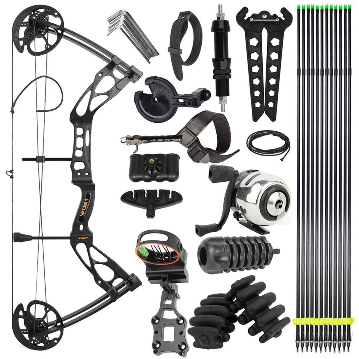US M133 Compound Bow Archery Kit with Accessories 0-70lbs 