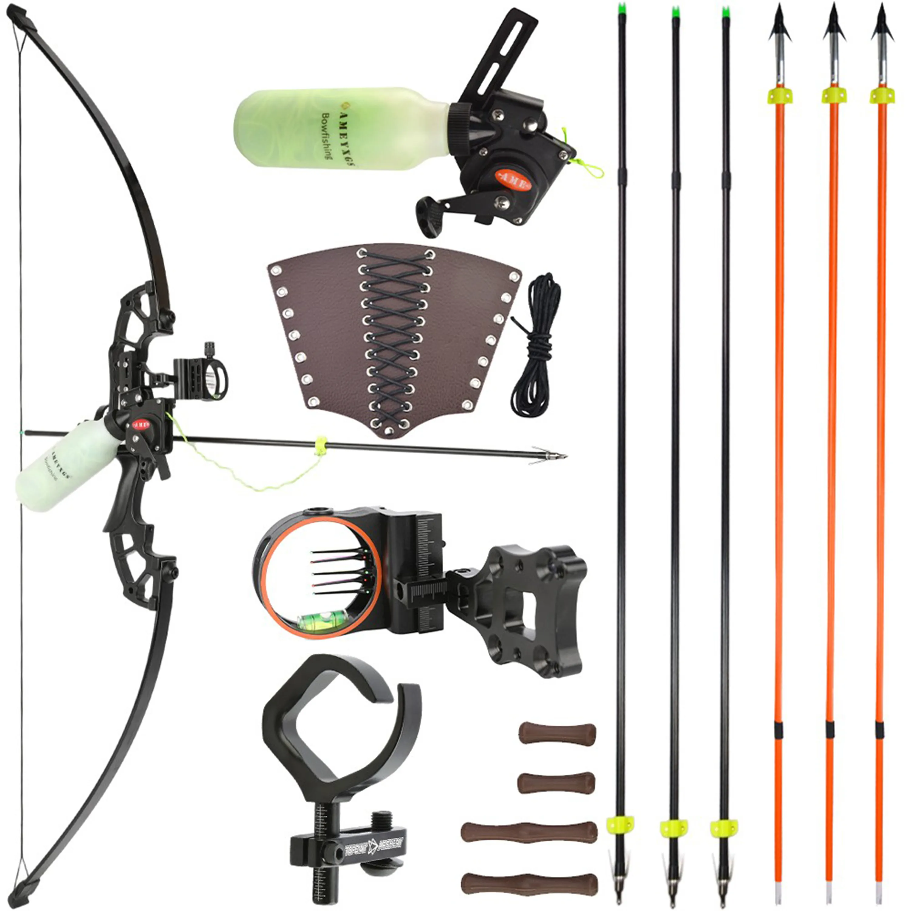US Magnesium-Aluminum Alloy Recurve Bow Set 50lbs) for Right Hand