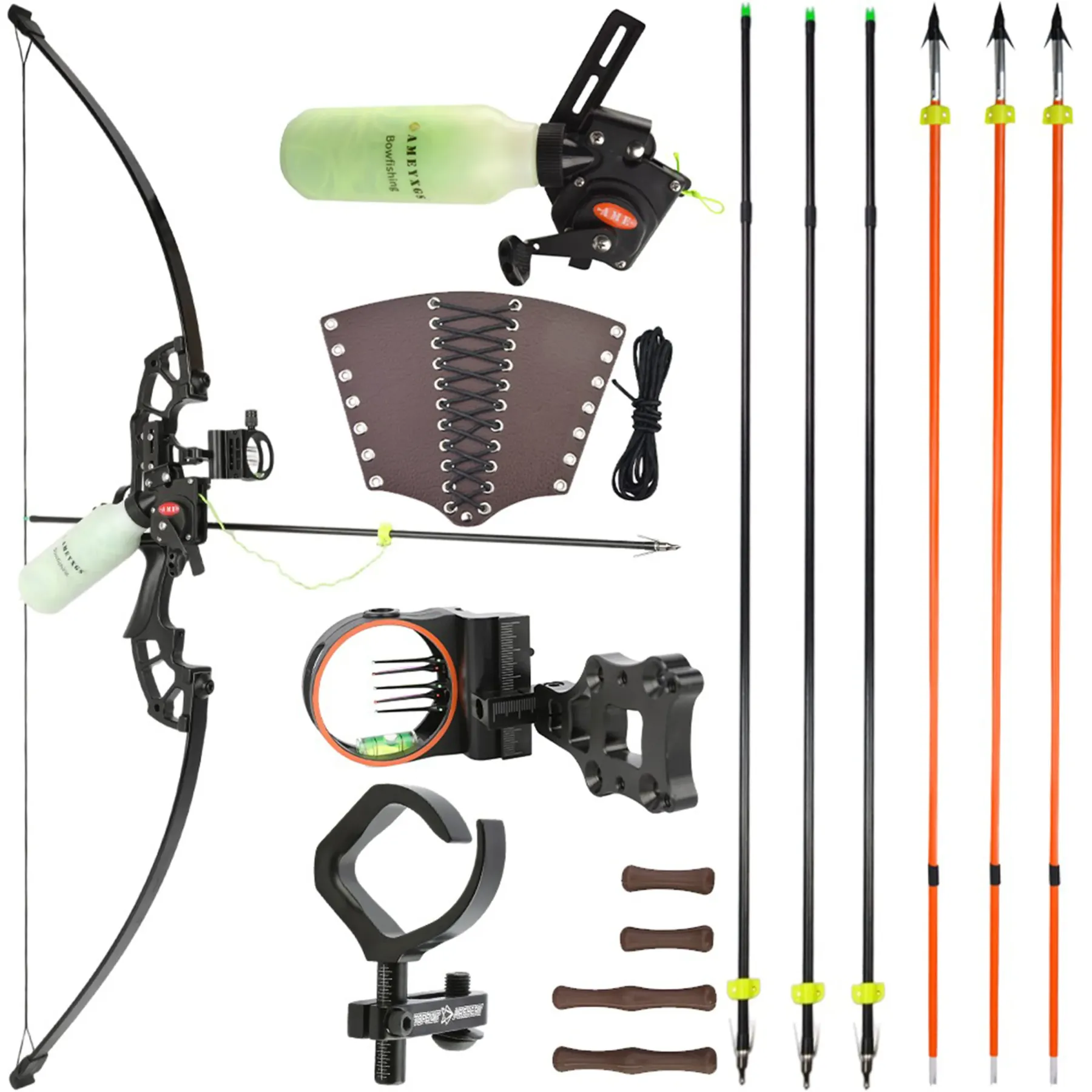 US Magnesium-Aluminum Alloy Recurve Bow Set 50lbs) for Right Hand