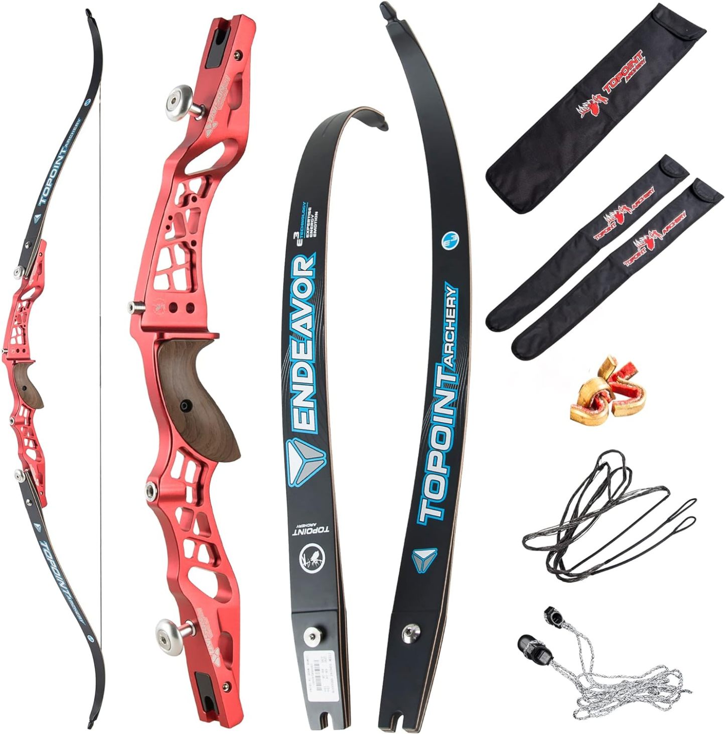 🎯TOPOINT Archery Unison Endeavor 62" Recurve Bow for Competition Target-AMEYXGS Archery