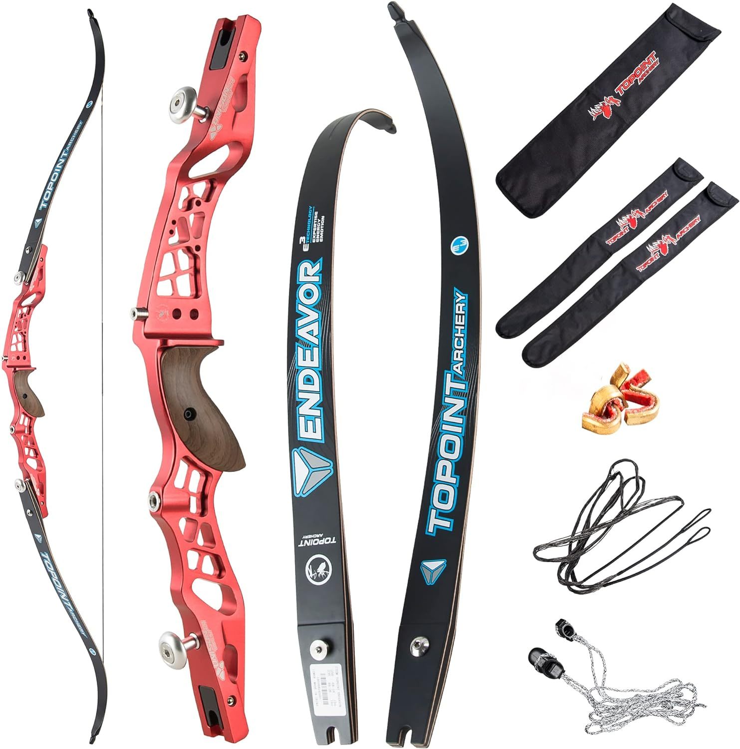 🎯TOPOINT Archery Unison Endeavor 62" Recurve Bow for Competition Target-AMEYXGS Archery