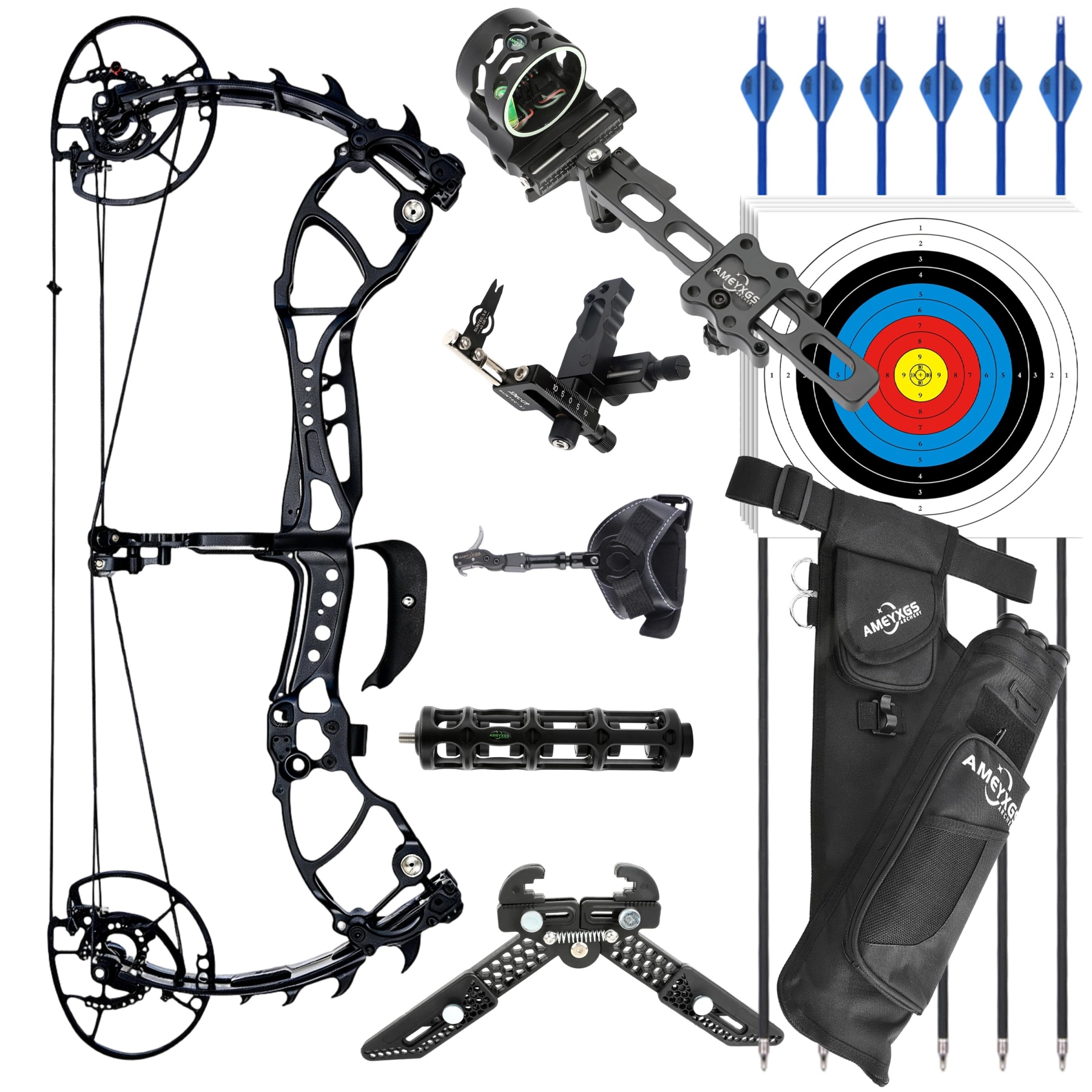 WOLF LEADER 45-70lbs Target Compound Bow Kit Hunting Archery
