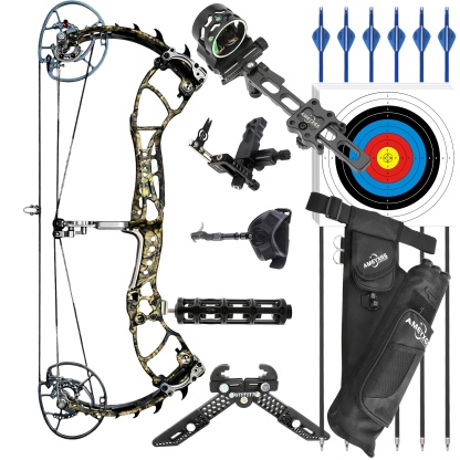 WOLF LEADER 45-70lbs Target Compound Bow Kit Hunting Archery