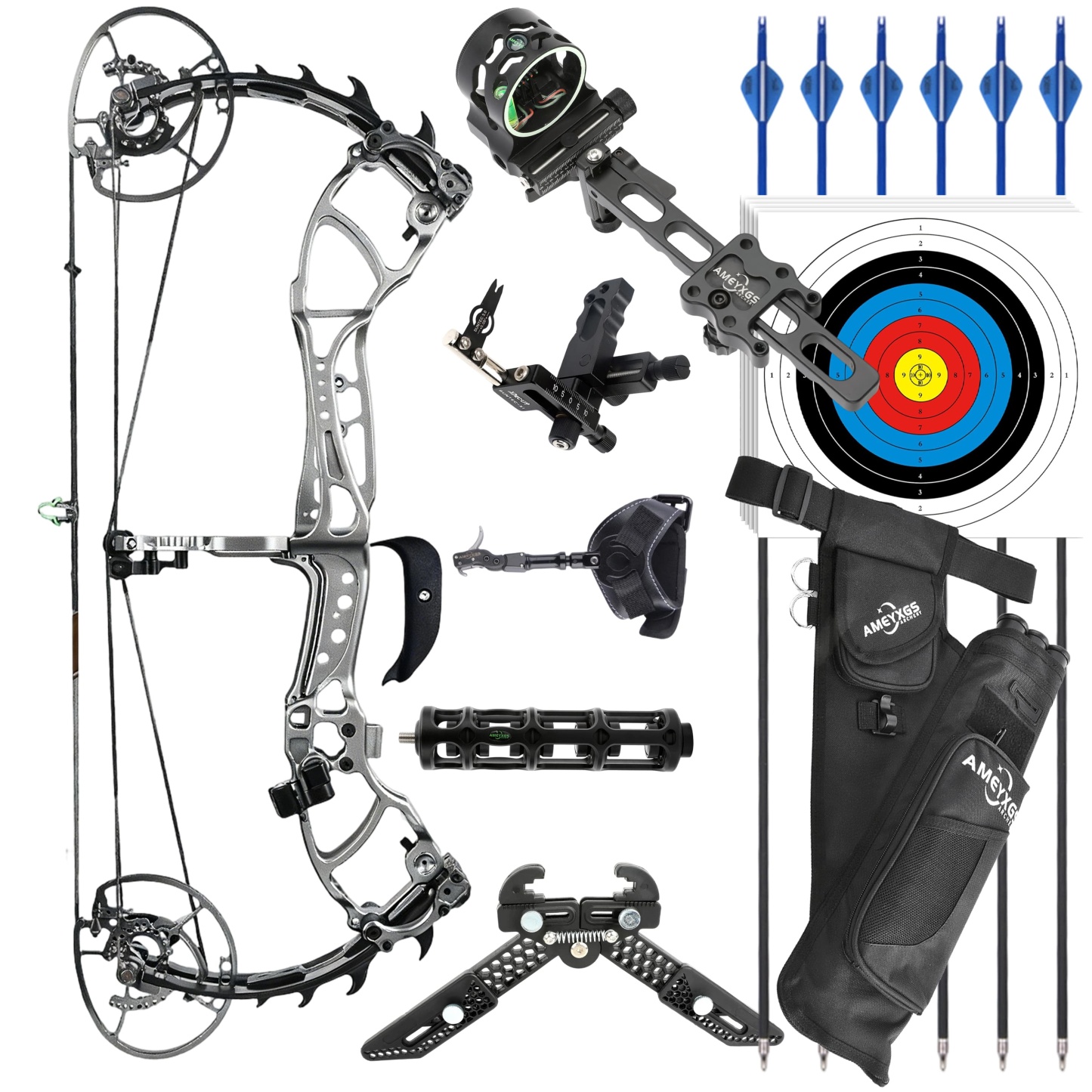 WOLF LEADER 45-70lbs Target Compound Bow Kit Hunting Archery