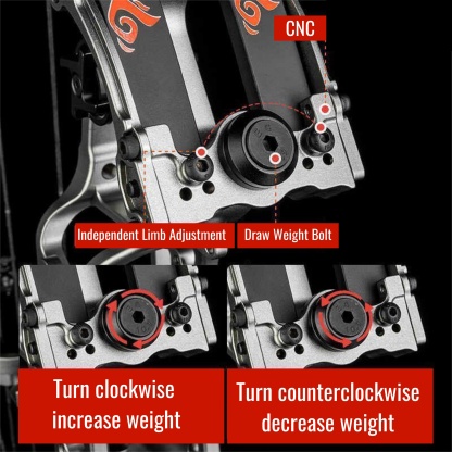 Archery 40-70lbs Dual-use Compound Bow Hunting Kit