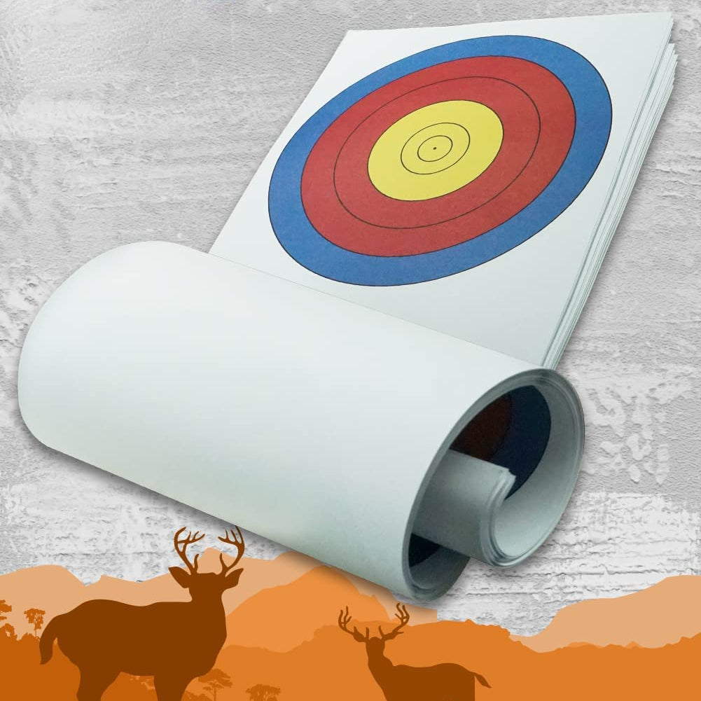 🎯Archery Target Paper Practice 3 Spot Targets for recurve bow-AMEYXGS Archery