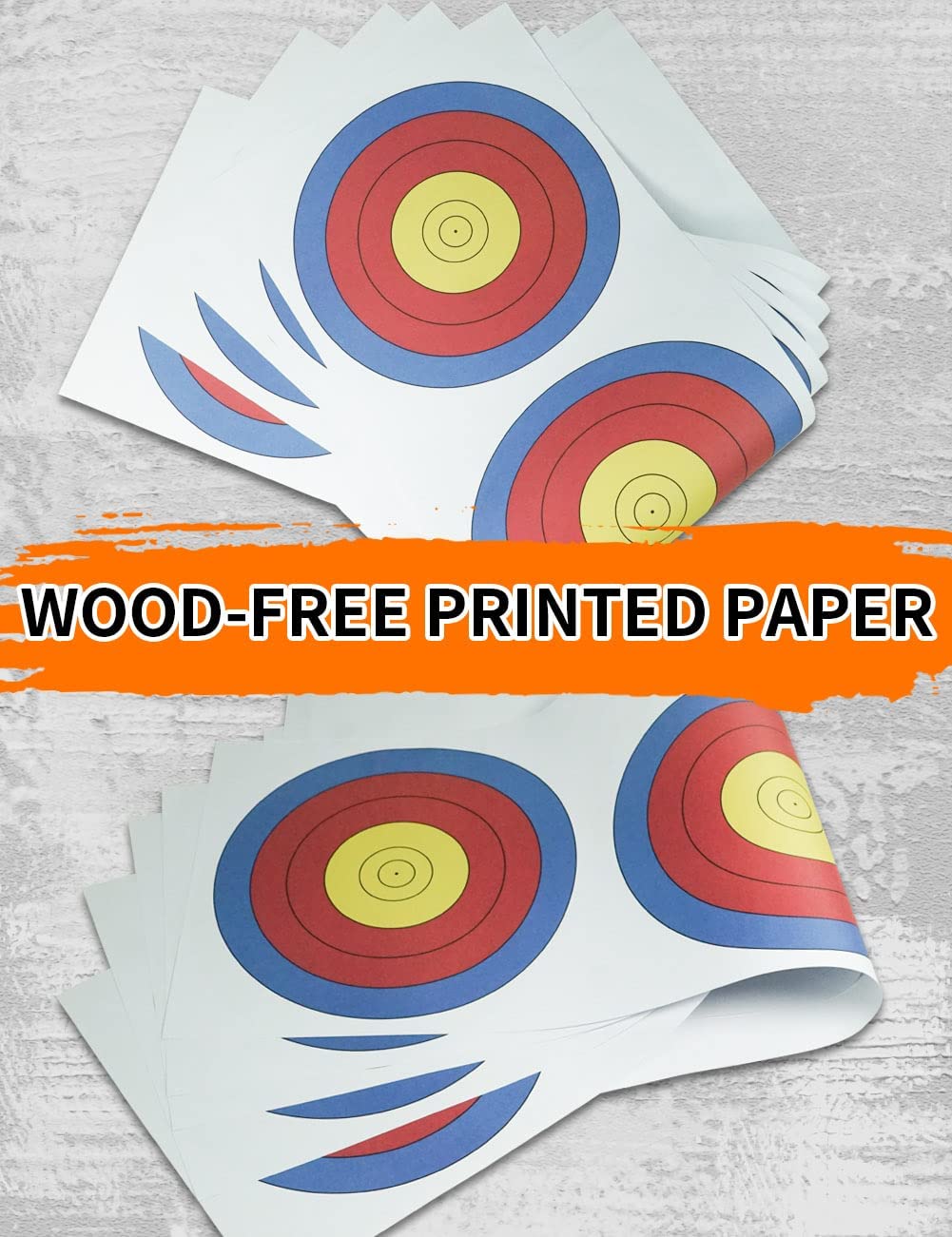 🎯Archery Target Paper Practice 3 Spot Targets for recurve bow-AMEYXGS Archery