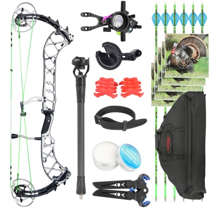 Wolf Leader 50-70lbs Target Compound Bow Kit Hunting Archery