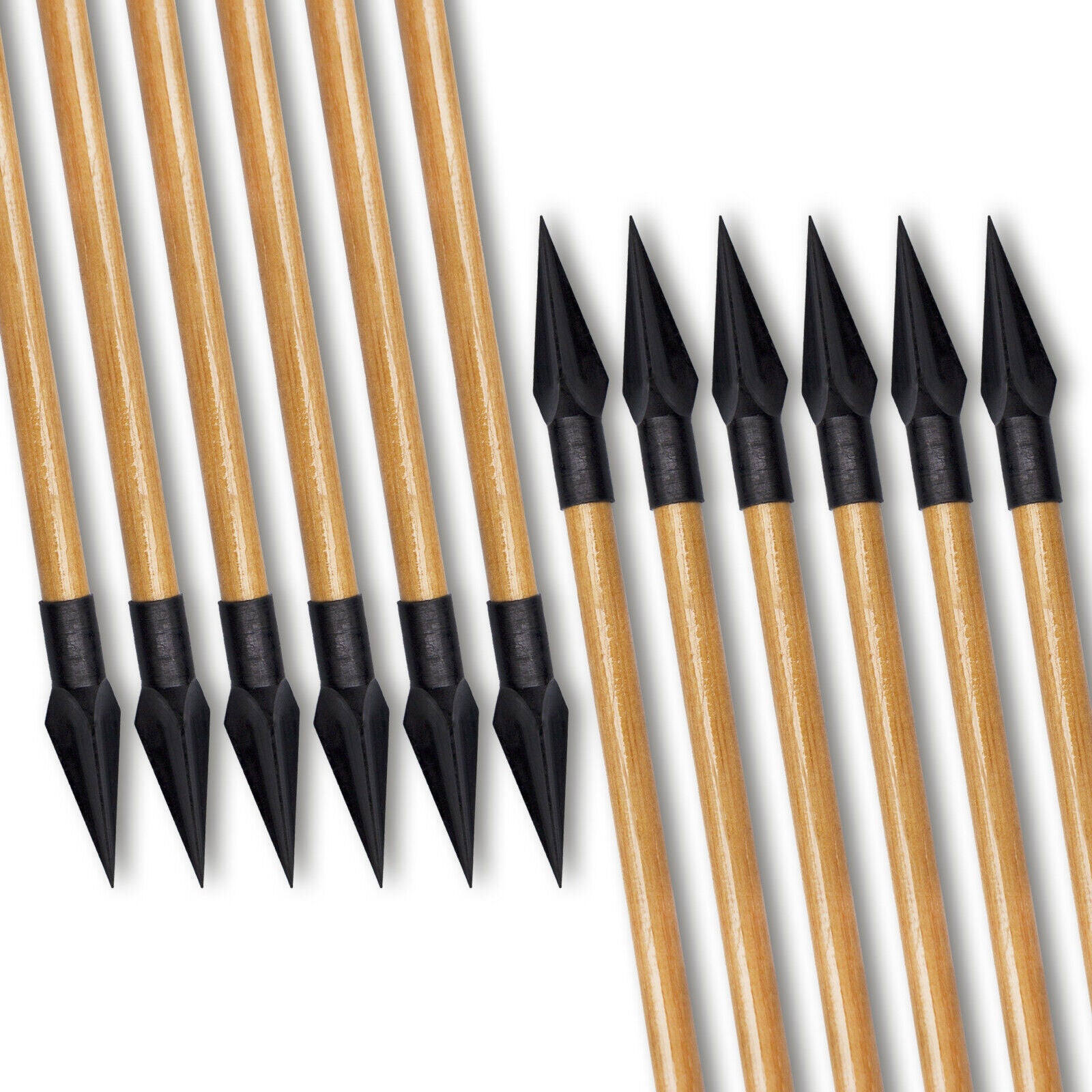 Wooden Arrows for Traditional Bow – AMEYXGS Archery