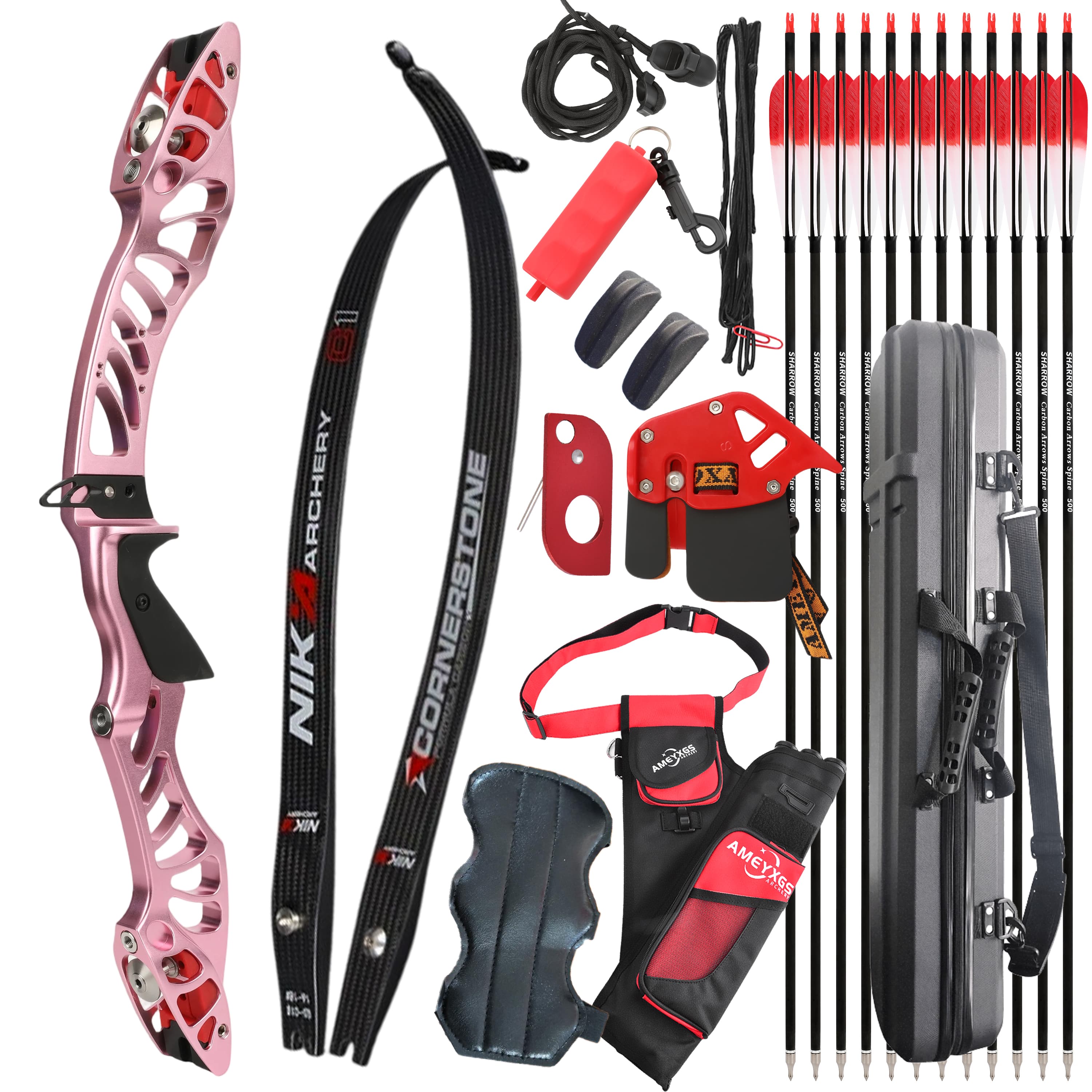 X-Pulse 18-46bs Recurve Bow Kit Takedown Hunting Archery