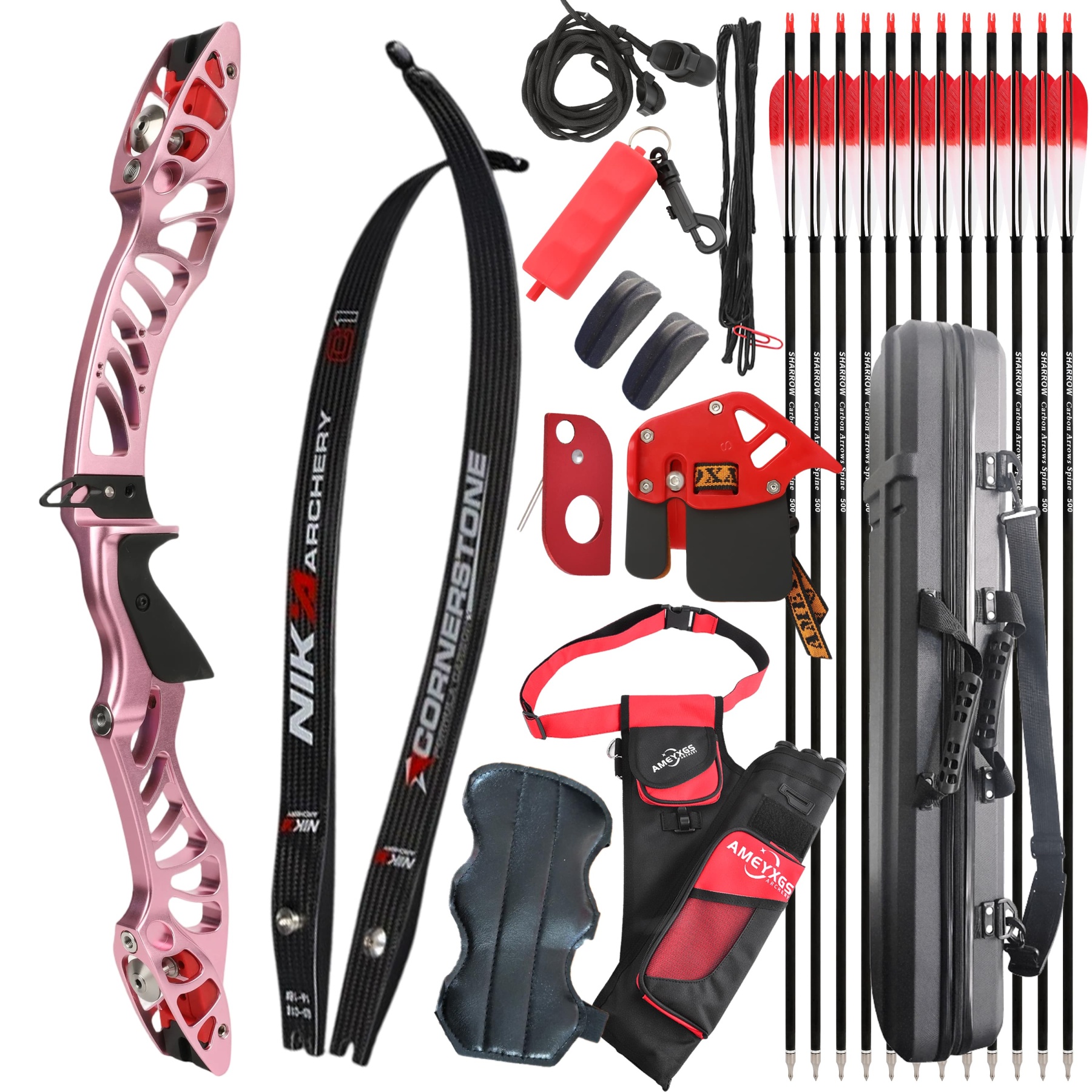 X-Pulse 18-46bs Recurve Bow Kit Takedown Hunting Archery