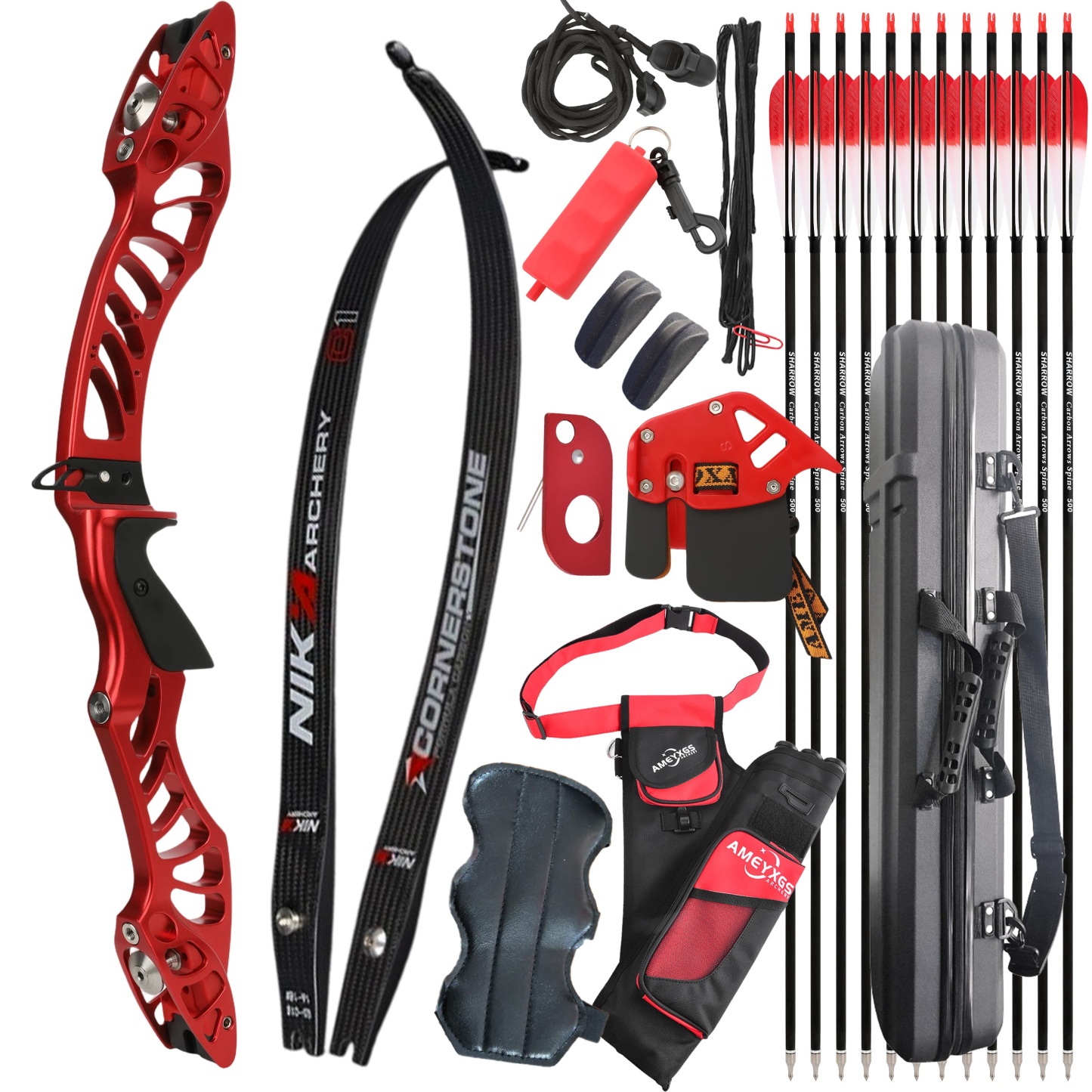 X-Pulse 18-46bs Recurve Bow Kit Takedown Hunting Archery