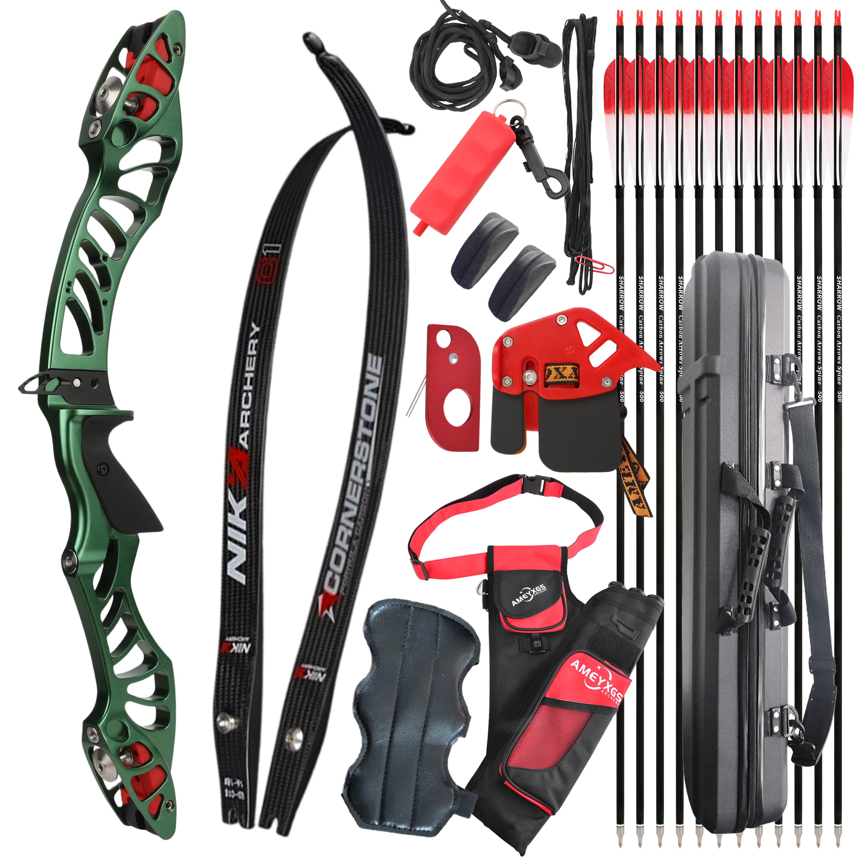 X-Pulse 18-46bs Recurve Bow Kit Takedown Hunting Archery