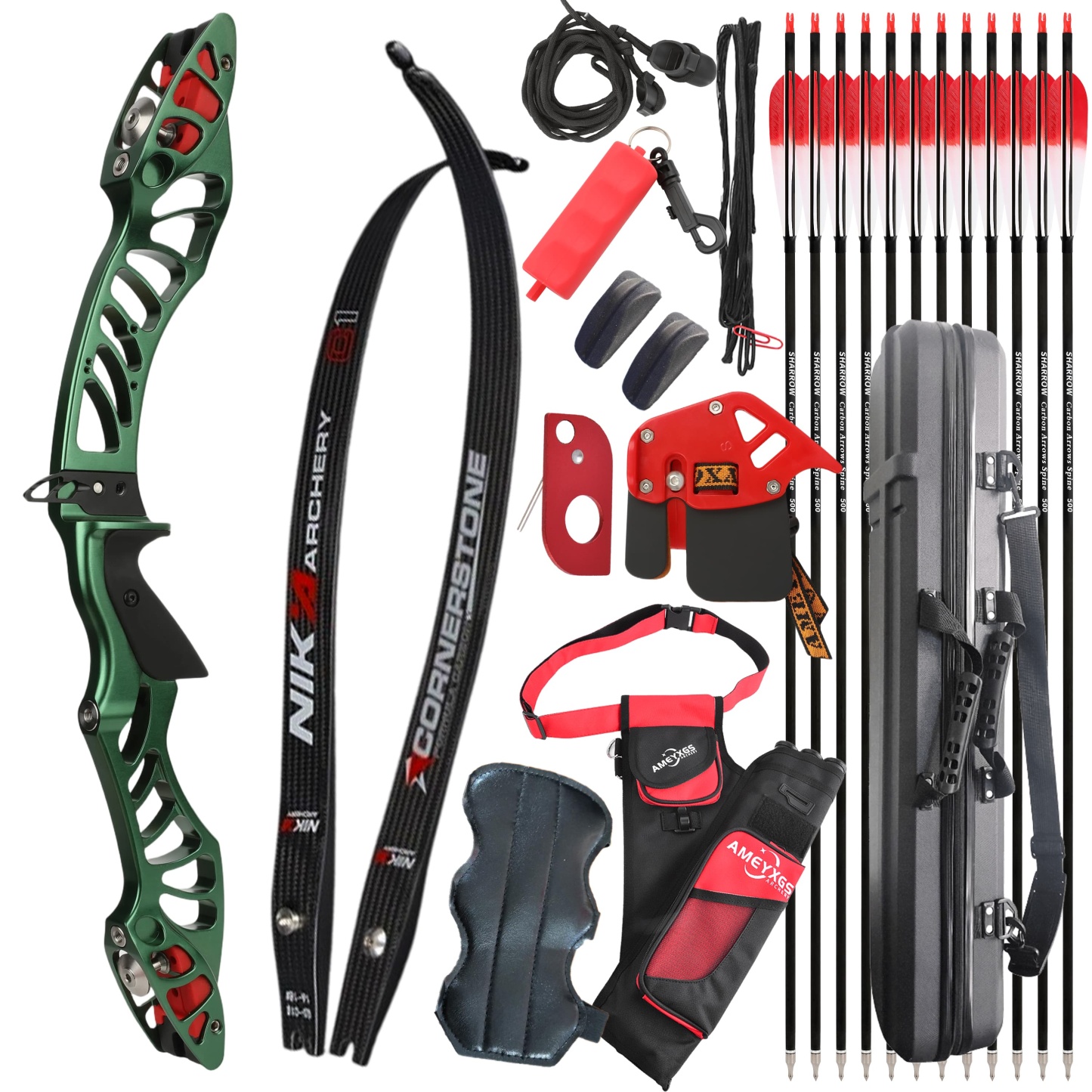 X-Pulse 18-46bs Recurve Bow Kit Takedown Hunting Archery