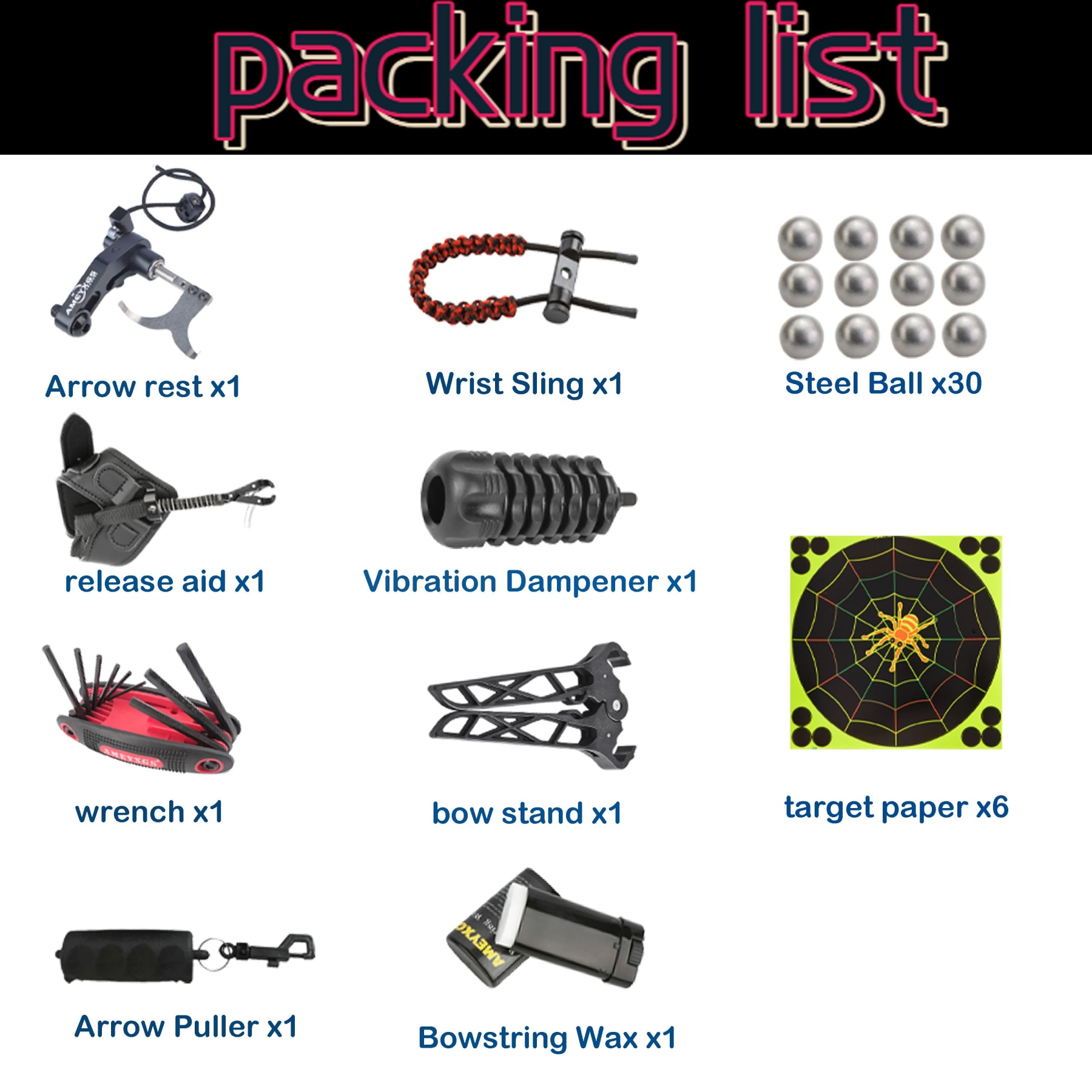 Hunter Dual Purpose Compound Bow Set Steel Ball Arrow