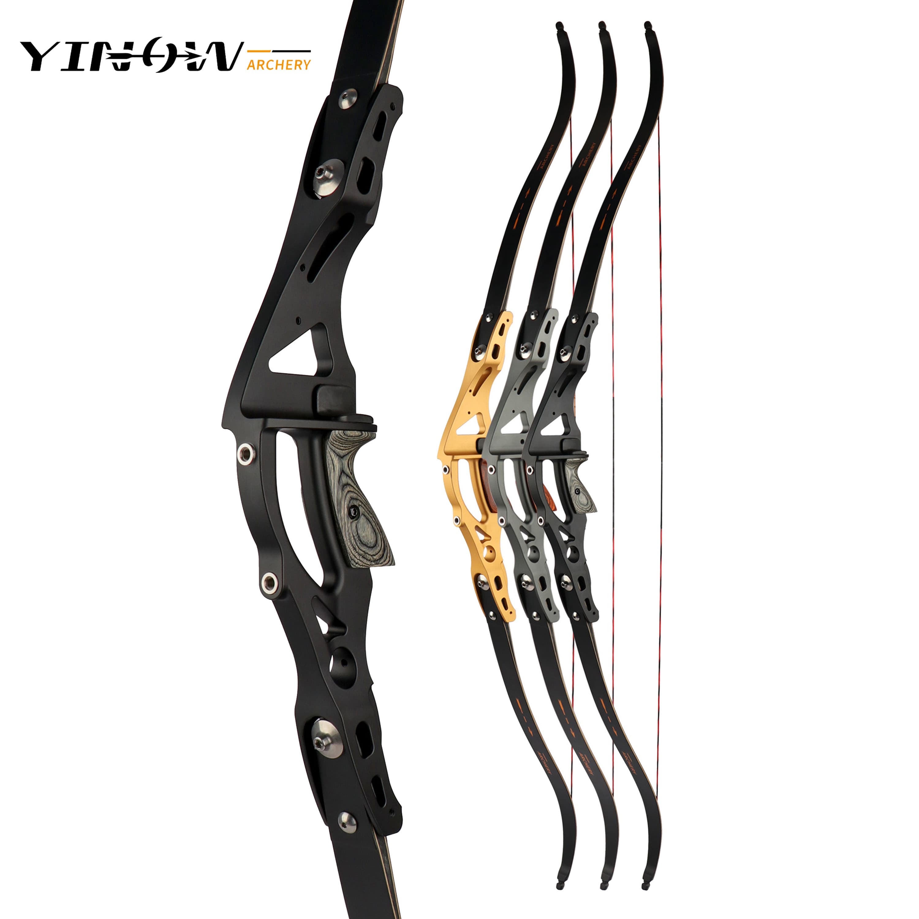 YINOW ILF Recurve Bow 25-50lbs 19" Riser Takedown Bow Hunting Shooting