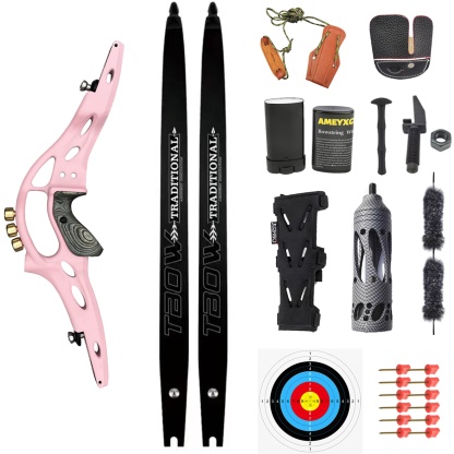 TBOW 62" ILF Recurve Bow Hunting Recurve Archery 30-60lbs 