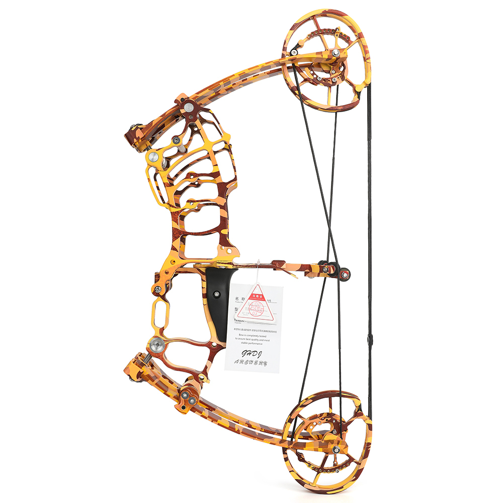 JUNXING CNC Yellow Camo Dual Use Bow 30-70lbs Outdoor Platform