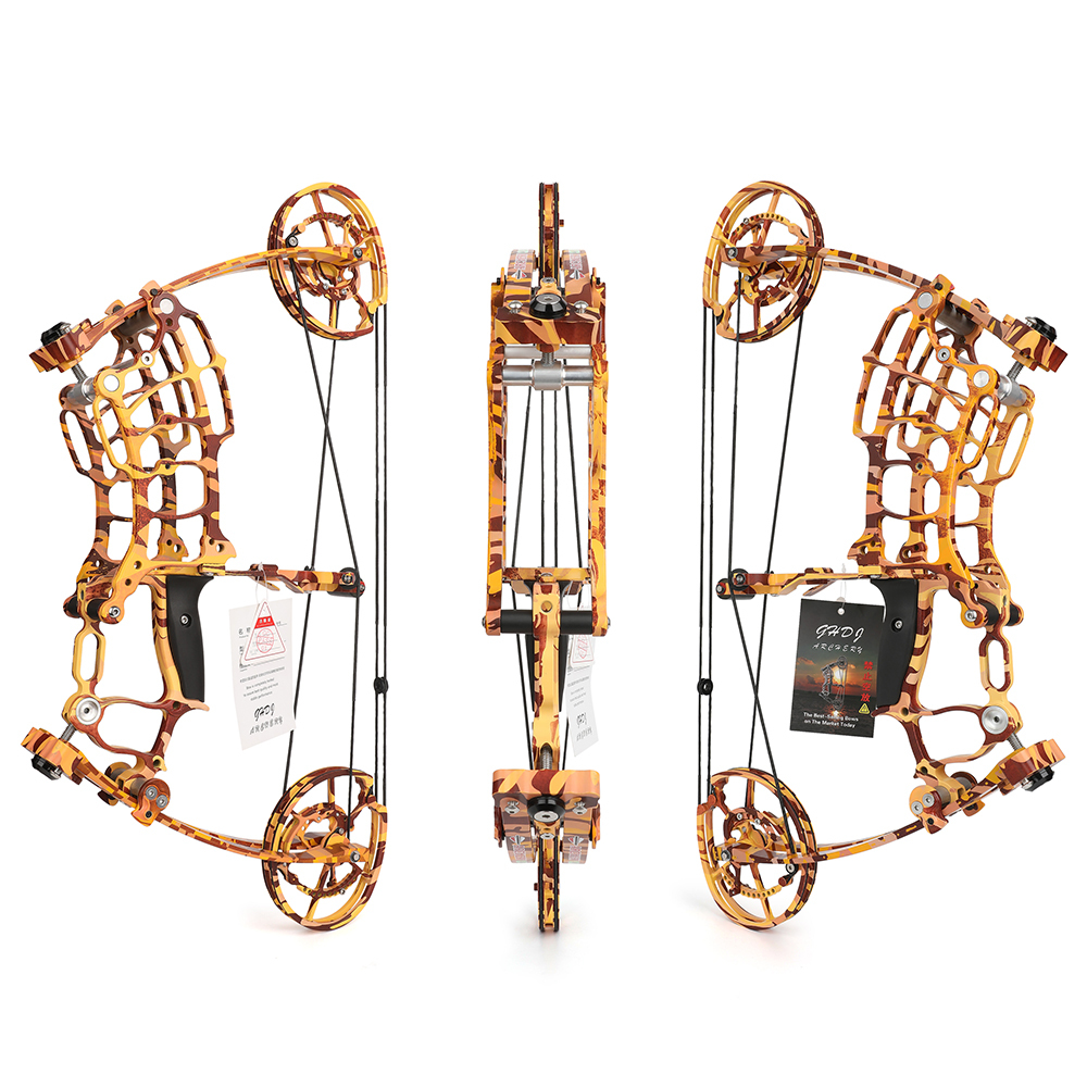 JUNXING CNC Yellow Camo Dual Use Bow 30-70lbs Outdoor Platform