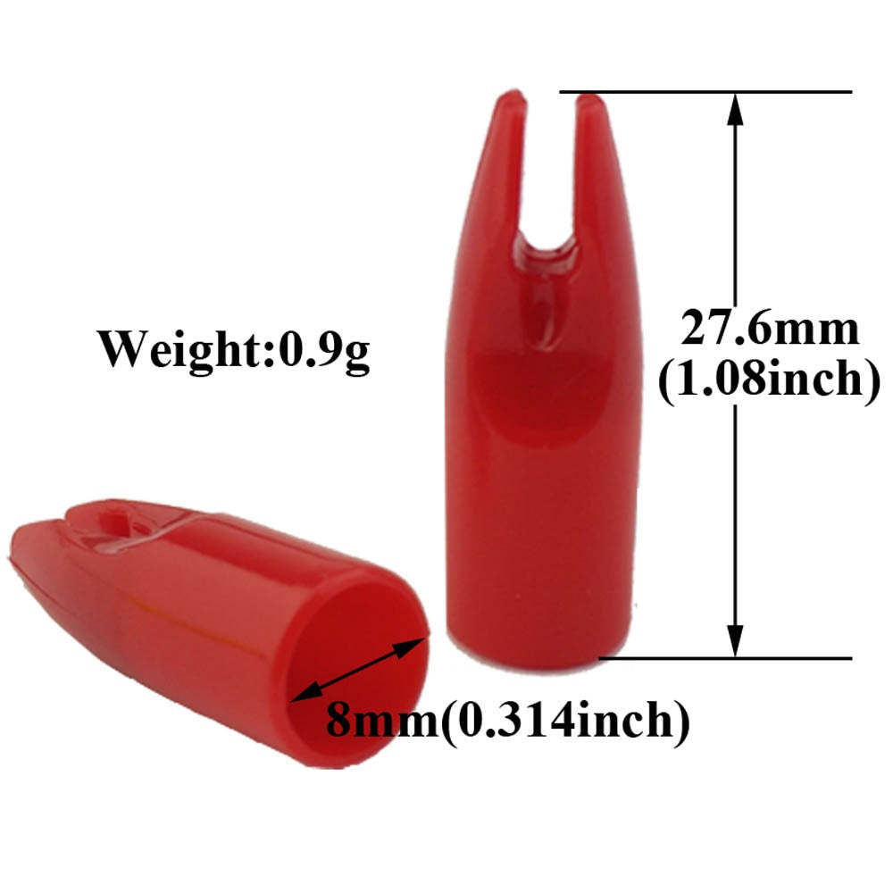 🎯Archery Nock 8mm Glue In Plastic Tail-AMEYXGS Archery