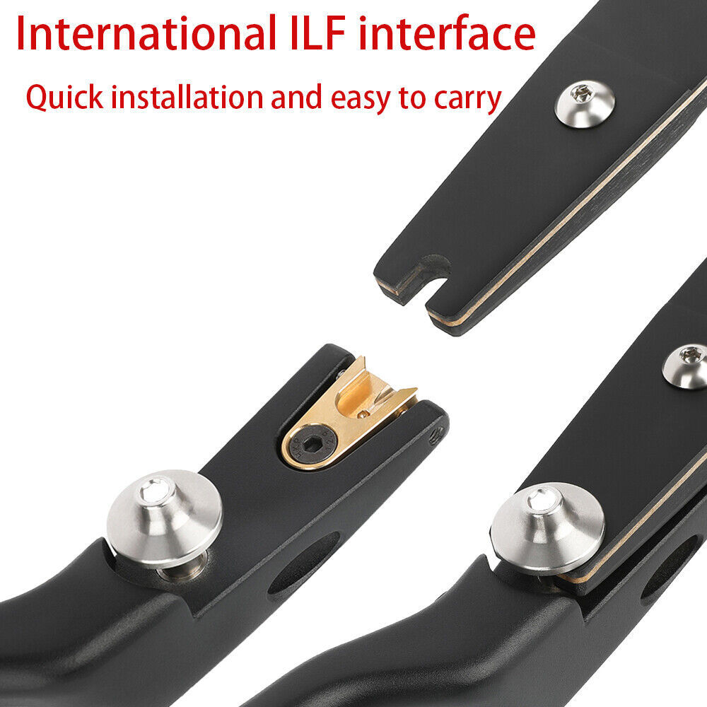 ILF 62'' Recurve Bow 20-50lbs Limbs Bamboo  19'' Riser American Bow