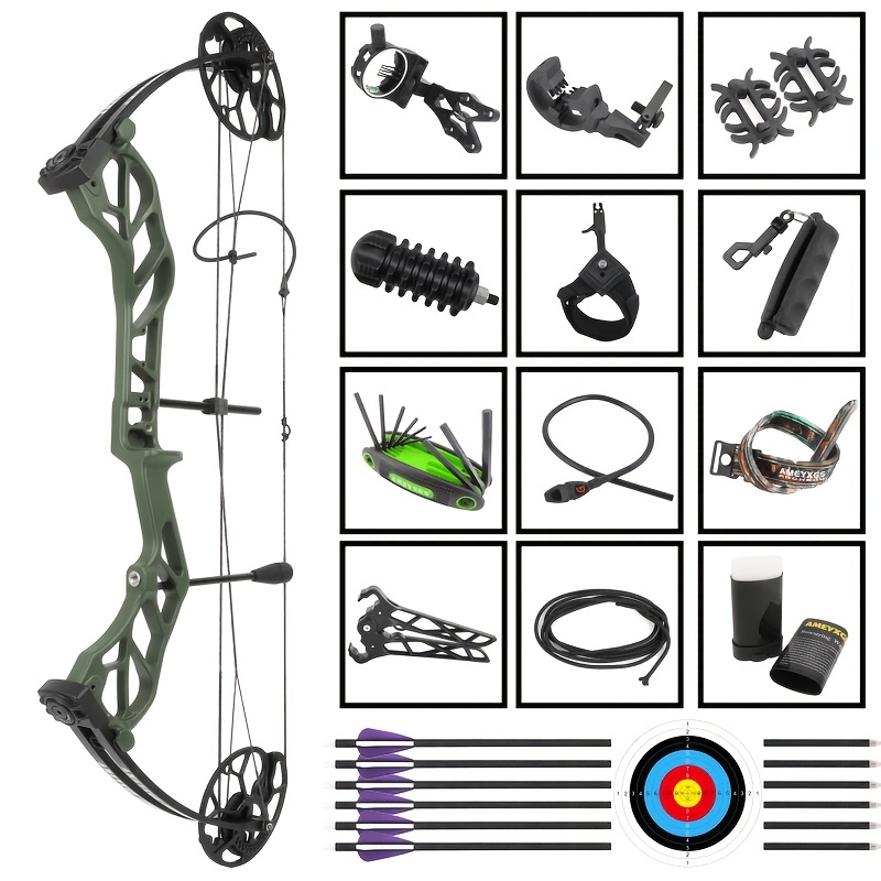 1 Set Composite Bow Equipment -19-70LBS Adjustable