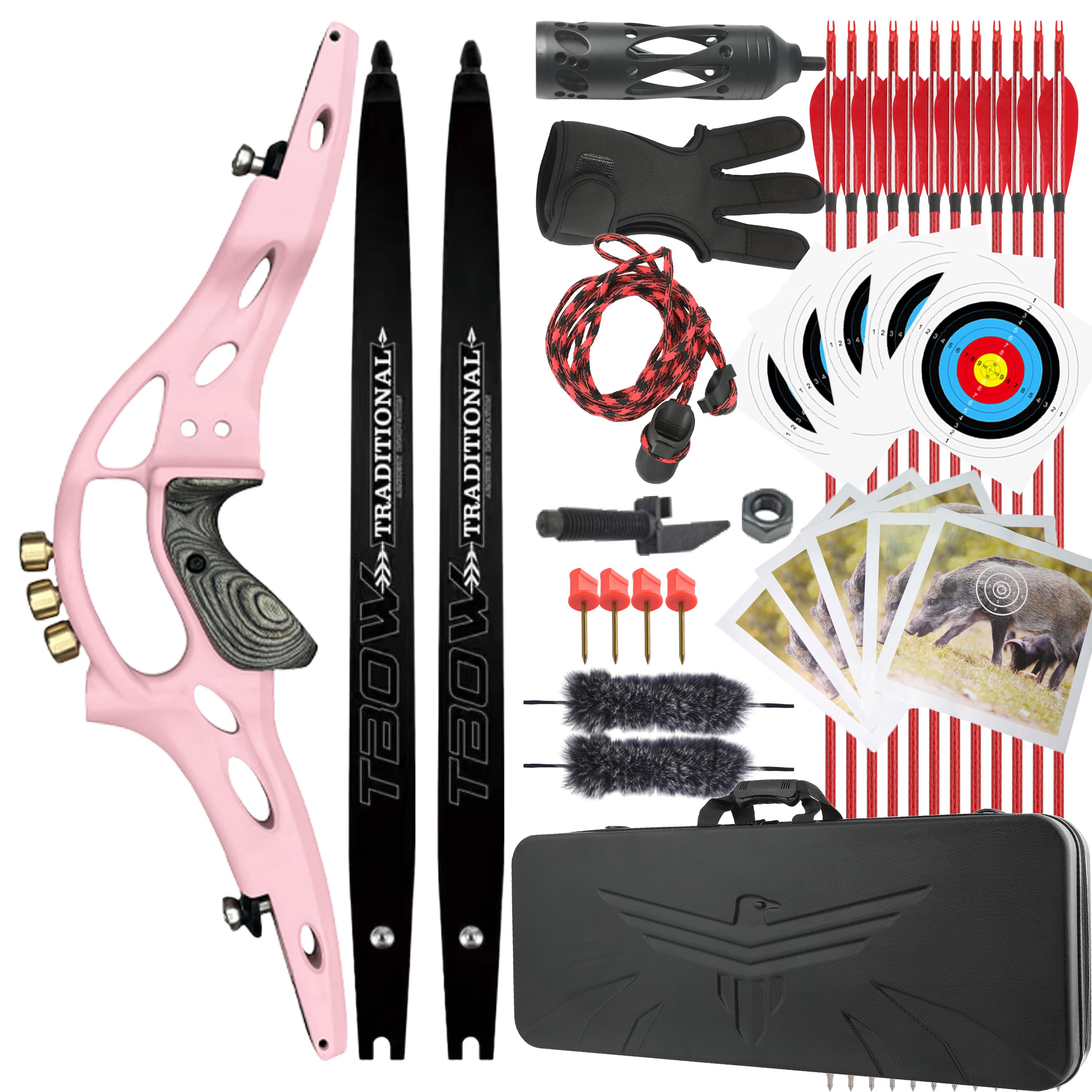 TBOW ILF 62" American Hunting Recurve Bow 30-60#