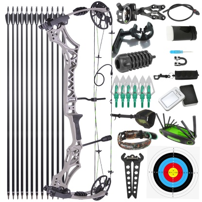 JUNXING M129 Hunting Compound Bow Kit 320FPS Adults