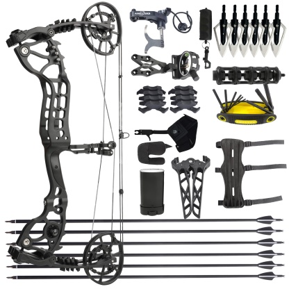 Compound Bow and Arrow Set for Hunting Complete Archery Kit
