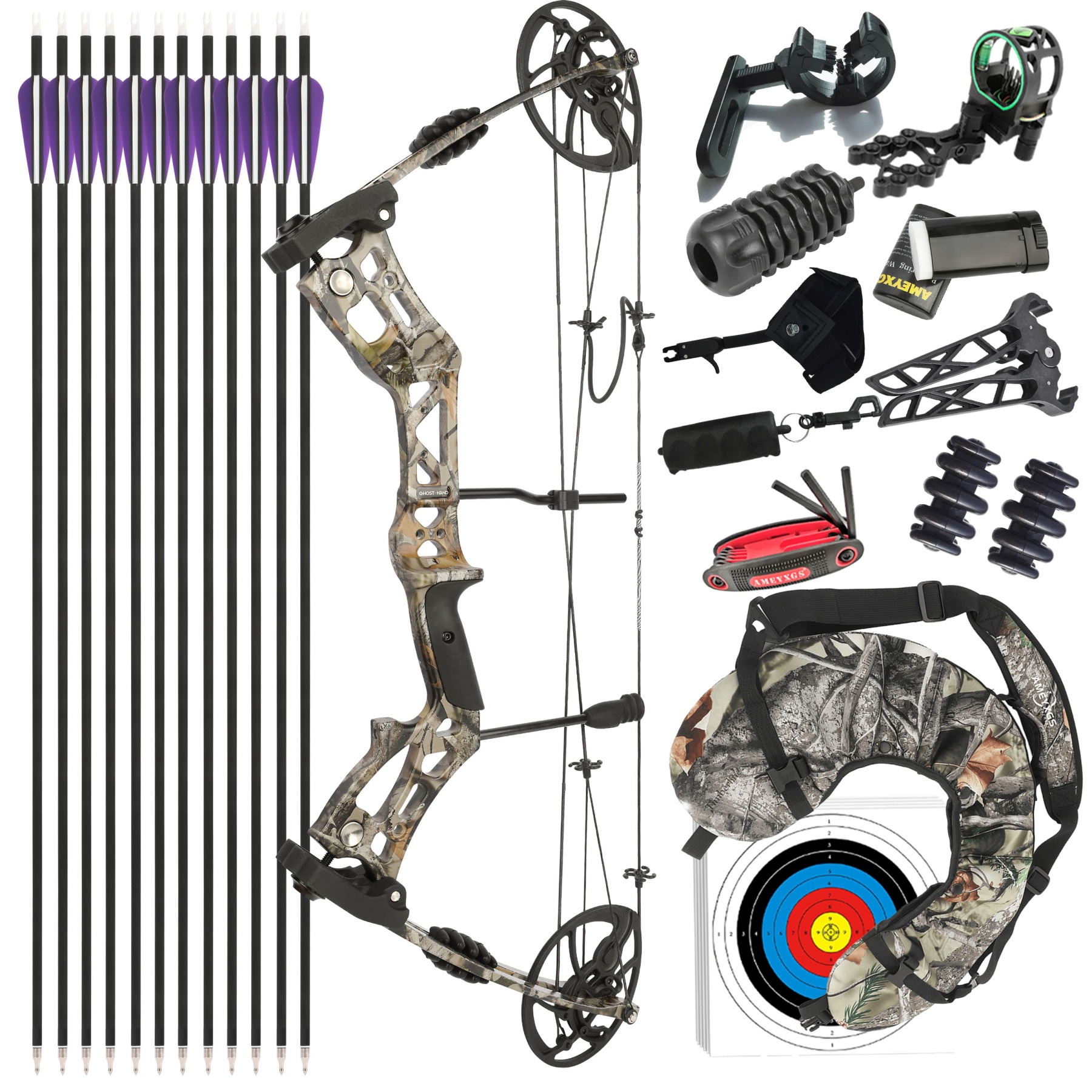 AMEYXGS Compound Bow Hunting Outdoor 30-70LBS
