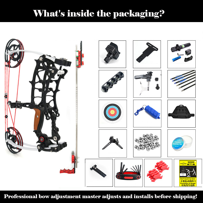 Archery Dual Compound Bow Arrow & Rapid Shooter Steel Ball